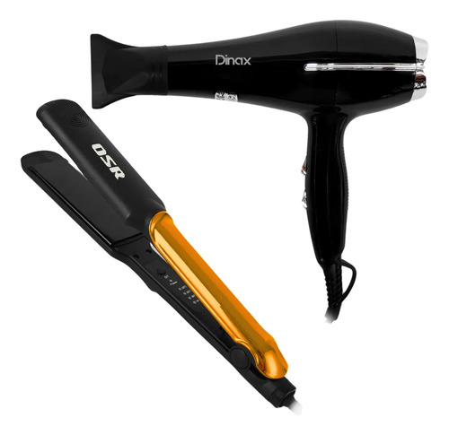 Set Combo Planchita De Pelo + Secador De Pelo 2 Velocidades