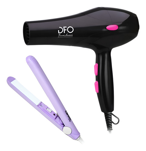 Secador De Pelo Y Planchita De Pelo Kit Tourmaline