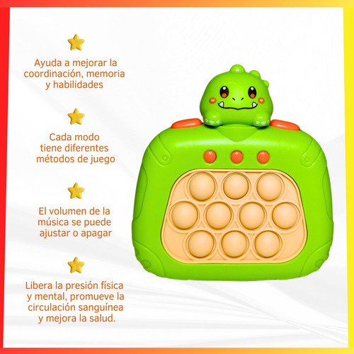 Pop It Quick Push Juego Sensorial Memoria Luz Sonido A Pilas