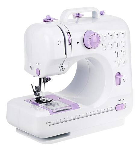 Máquina De Coser Eléctrica Portátil 12 Puntadas Con Luz Blanco