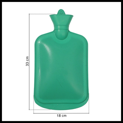 Bolsa De Agua Caliente Antiderrame 2lts Tapón Cierre A Rosca