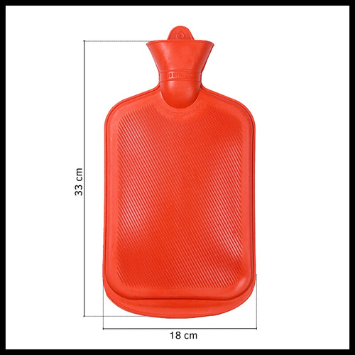 Bolsa De Agua Caliente Antiderrame 2lts Tapón Cierre A Rosca