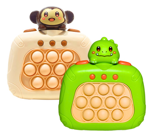 Pop It Quick Push Electronico X2 Unidades A Pilas Luz Sonido