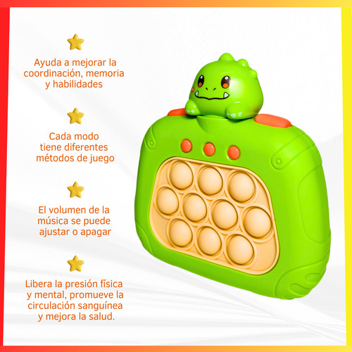 Pop It Quick Push Electronico X2 Unidades A Pilas Luz Sonido