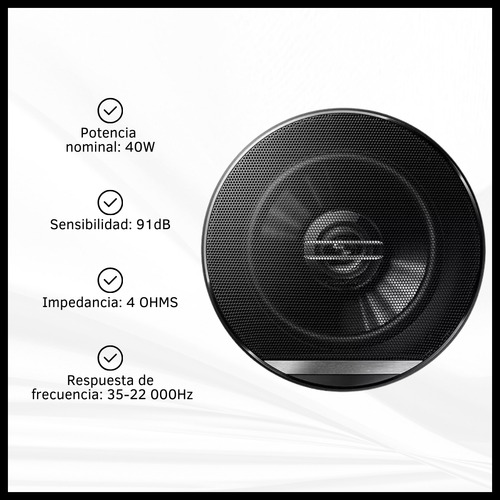 Parlantes Para Auto Coaxiales Ts-g1320e 130mm 350w 2 Vías