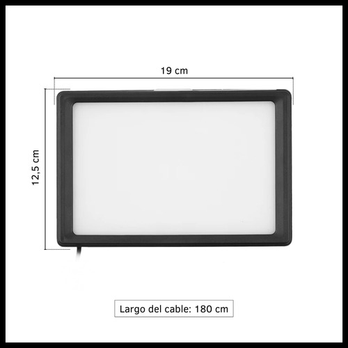 Panel Luz Led Usb Con Filtros Colores Removibles Fotografía Negro Blanco