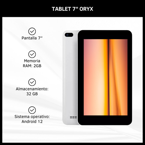 Tablet 7 Pulgadas 2 Gb Ram 32 Gb Android 12 Wifi Bluetooth