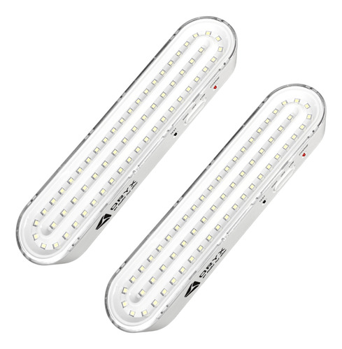 Luz De Emergencia X2 Unidades 60 Leds Luz Blanca Recargable