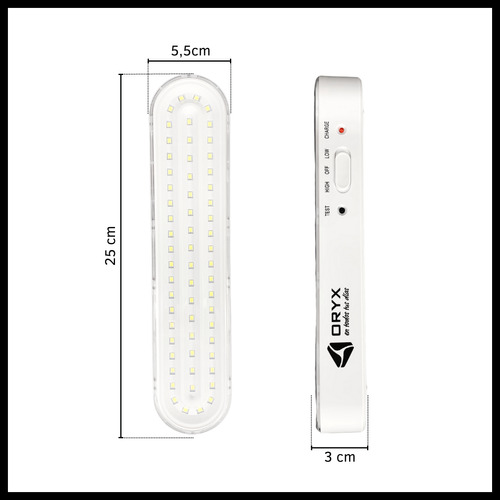 Luz De Emergencia X2 Unidades 60 Leds Luz Blanca Recargable