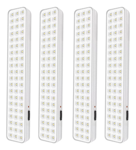 Luz De Emergencia X4 Unidades 60 Leds Luz Blanca Recargable