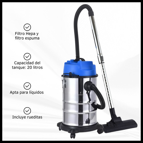 Aspiradora Sopladora De Tacho 1000w Secos Líquidos 20lts