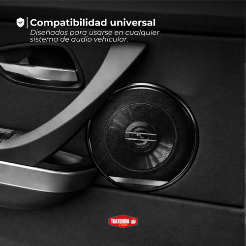 Parlantes Para Auto 2 Vias Coaxiales Set X2 280w Ts-g1020e Negro