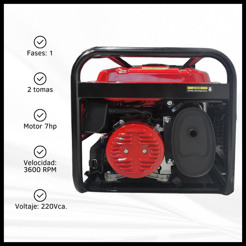 Grupo Electrógeno Generador Eléctrico Monofásico 7hp 2,8kva