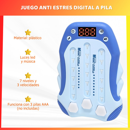 Consola De Juegos Con Luces Sonido Velocidad Antiestrés