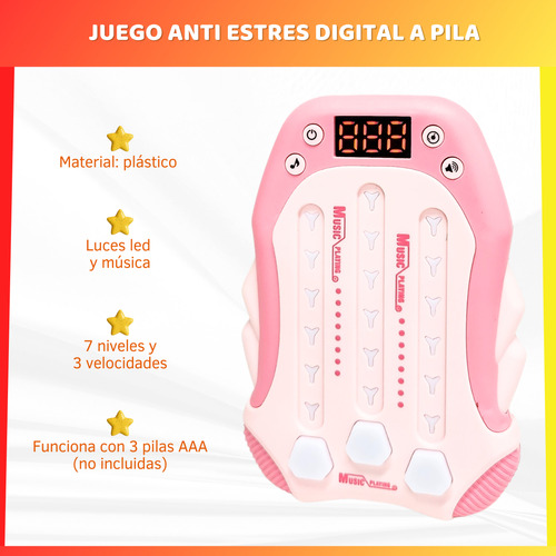 Consola De Juegos Con Luces Sonido Velocidad Antiestrés