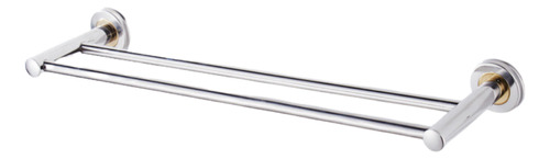 Toallero Barral Doble Recto Para Baño 50 Cm Toallas Ducha