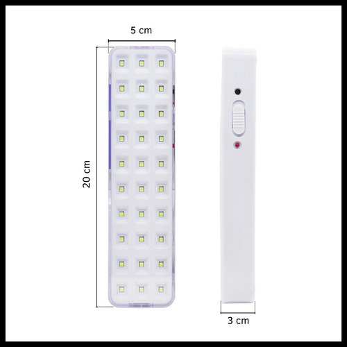 Luz De Emergencia Pack X4 Unidades Batería Recargable Usb