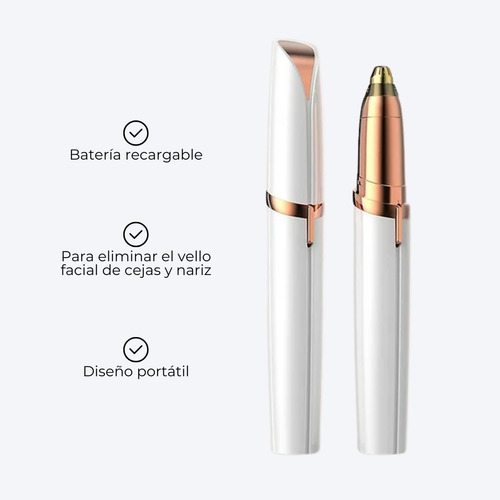 Depiladora Facial 2 En 1 Vello Facial Cejas Recargable Usb