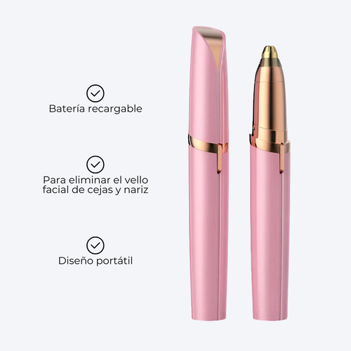 Depiladora Facial 2 En 1 Vello Facial Cejas Recargable Usb