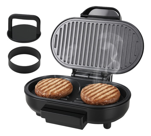 Hamburguesera Eléctrica 750w 2 Hamburguesas Smasher Y Molde