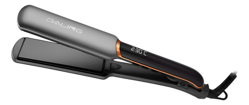 Planchita De Pelo Cabello Pantalla Led Temperatura Regulable Gris