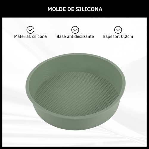 Molde Silicona Antiadherente Recipiente Horno Freidora