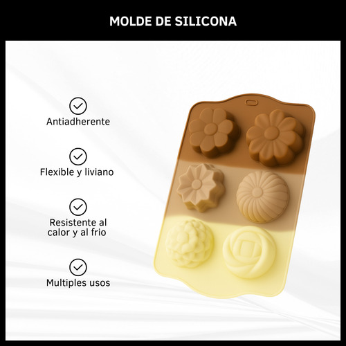Molde Silicona Muffins Cupcakes Antiadherente Repostería