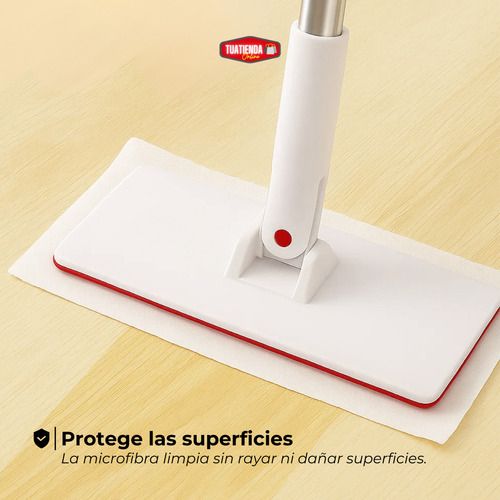 Mopa Trapeador Plana Lampazo Giratorio 360 Limpiador Pisos