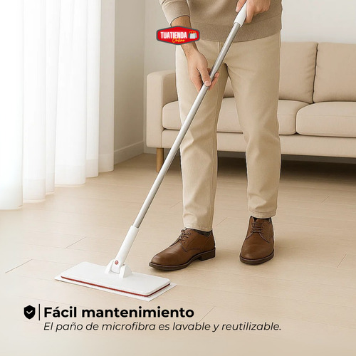 Mopa Trapeador Plana Lampazo Giratorio 360 Limpiador Pisos