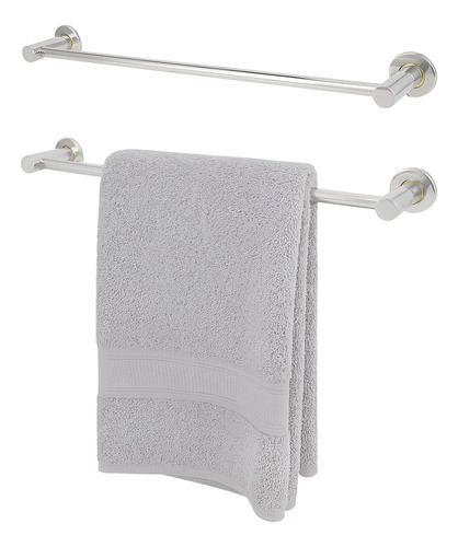 Toallero Barral Simple Recto Para Baño Pack X2 Unidades