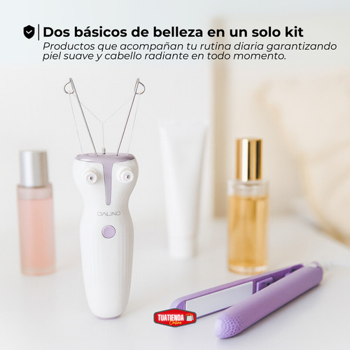 Depiladora De Hilo Eléctrica Vello Y Mini Planchita De Pelo