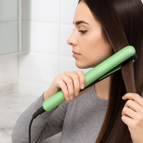 Combo Planchita De Pelo Y Cepillo Secador Modelador Cabello