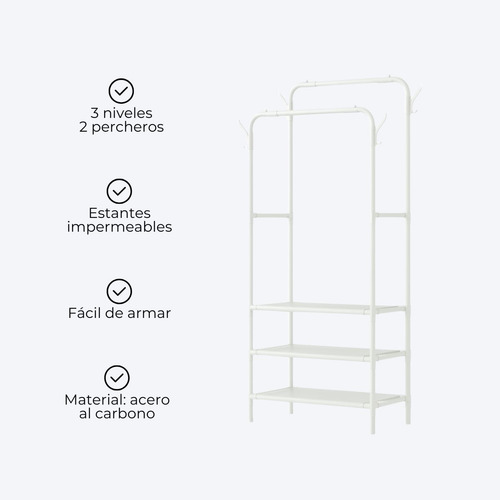 Organizador Perchero Multifuncional Ropa Calzado Zapatillas