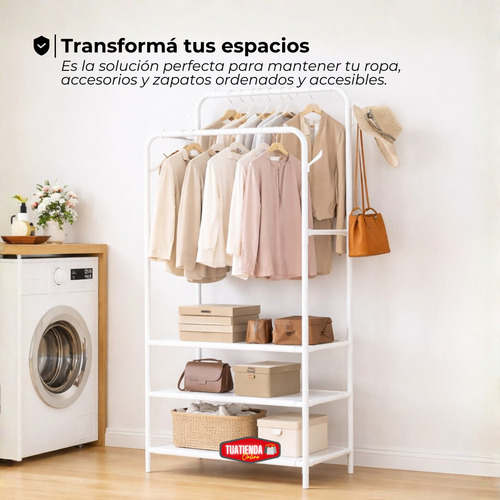 Organizador Perchero Multifuncional Ropa Calzado Zapatillas