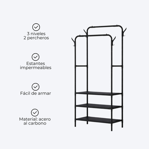 Organizador Perchero Multifuncional Ropa Calzado Zapatillas