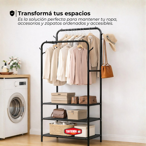 Organizador Perchero Multifuncional Ropa Calzado Zapatillas