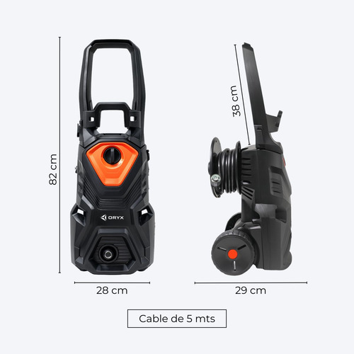 Hidrolavadora Eléctrica 2200w 110bar Alta Presión Accesorios