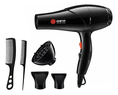 Secador De Pelo 2000w Difusor Conectador Calor 2 Velocidades