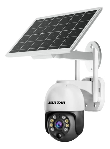 Camara De Seguridad Solar Exterior Hd Ptz Bidireccional Blanco