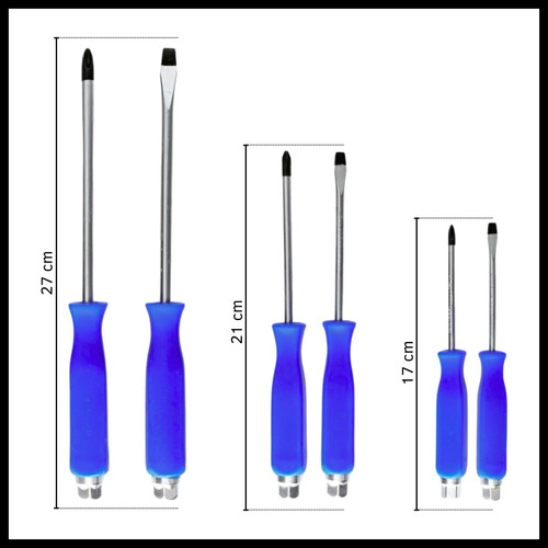 Destornilladores De Golpe X6unidades De Mecánica Profesional