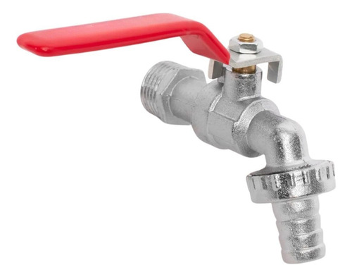 Canilla Esférica Metalica Palanca 1/2 Metal Riego Manguera