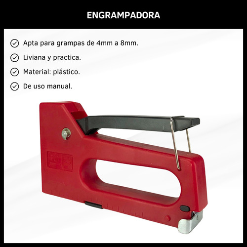 Engrampadora Plástica Uso Hogareño
