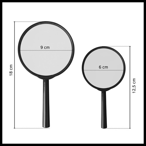 Lupas De Mano 90mm 60mm Para Escuela Trabajo Magnificadoras