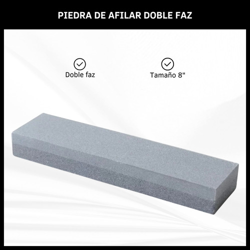 Piedra De Afilar Doble Faz 8 