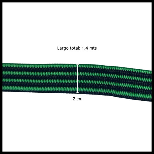 Tensor Elástico Chato Calidad Zuncho 1,4 Mts Moto Bicicleta