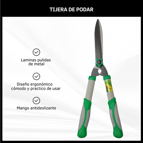 Tijera Podar Metal Corta Cercos Profesional Metálica 22  