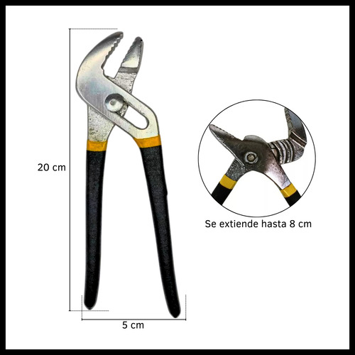 Pinza Pico De Loro 8 Pulgadas Mango Negro