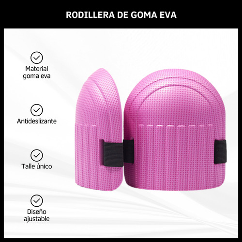 Rodillera De Goma Eva Para Piso Cerámica Jardinería Colores