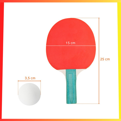 Set Juego Ping Pong Recreativo Paletas Con Pelotas Y Estuche