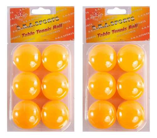 Pelotas De Ping Pong X 12 Unidades Pelotitas Mesa Juego Pvc